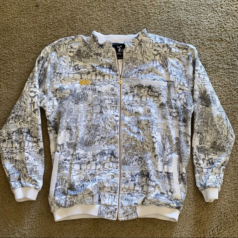 Men’s LRG Very Cool All Over Print Zip Up Jacket Size 4XL XXXXL